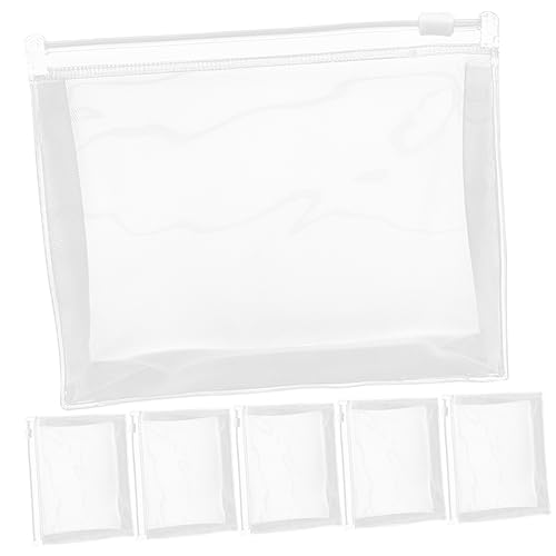 NIYANGLE 6 Stücke Transparente Kosmetiktaschen Multifunktionale Reise Organizer für Damen Tragbare Make Up Taschen für Outdoor und Alltag Leicht zu Reinigen Kompakte Aufbewahrungslösung von NIYANGLE