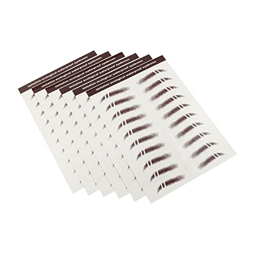 NIYANGLE 6stücke Haare Wie Augenbrauen Make-up Augenbrauen Aufkleber Permanent Aufkleber von NIYANGLE