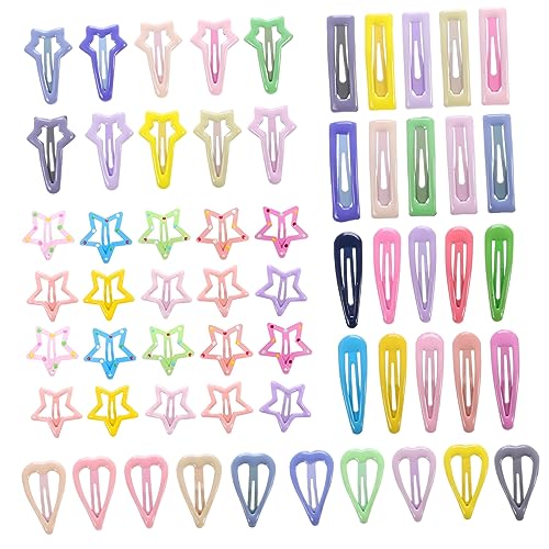 NIYANGLE 60stücke Kleine Haarspangen Für Mädchen Nette Haarclips Mit Druckknopf Haaraccessoires Für Geburtstag Und Alltag von NIYANGLE