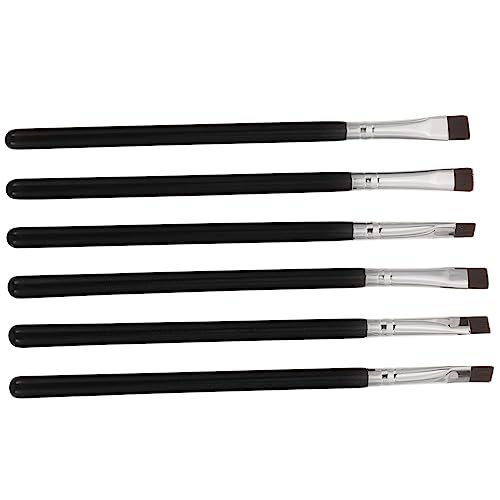 NIYANGLE 6Stücke Teiliges Eyeliner Pinsel Professionelle Make Up Bürsten Für Augenbrauen Und Lidschatten Präzisionswerkzeuge Für Makelloses Make Up von NIYANGLE