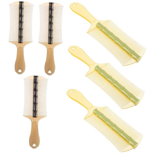 NIYANGLE 6stücke Doppelseitiger Schuppen Und Läusekamm Dickem Teiliges Schwarz Grün Für Mädchen Erwachsene Und Haustiere Effizientes Haarstyling Und Pflegewerkzeug von NIYANGLE