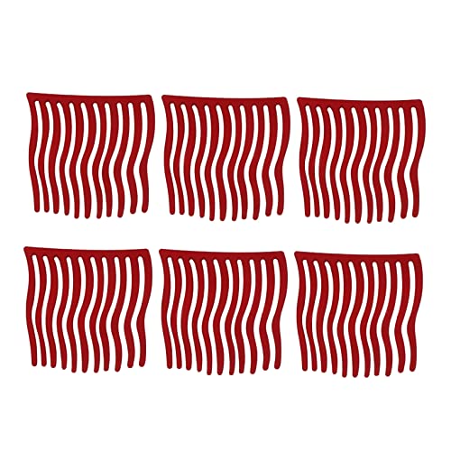 NIYANGLE 6stücke Haarkämme Und Haarnadeln Aus Dekorative Kopfbedeckung Für Mädchen Seitliche Haarklammern Wellenförmigem Design Für Tägliches Tragen Und Feste von NIYANGLE