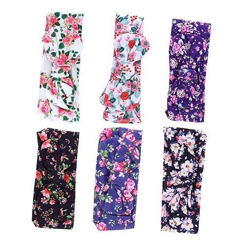 NIYANGLE 6stücke Stirnbänder Floral Haarbänder Für Kleinkinder Mädchen Haarschleifen Party Pyjama Freizeit von NIYANGLE