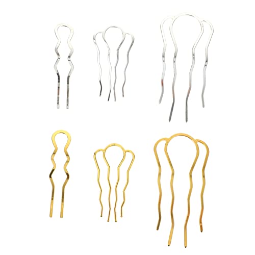 NIYANGLE 6stücke U-förmige Haarnadeln Kunst Haar Sticks Chignon Haar Frauen Mädchen Kopfschmuck U-förmige Haarnadeln von NIYANGLE