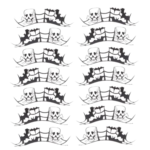 NIYANGLE 7 Paare Halloween Fake Wimpern für Frauen Dichte Vorgeklebt Bühnenwimpern Langlebig und Sicher für Party Cosplay und Festival Make-up von NIYANGLE