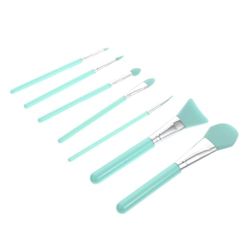 NIYANGLE 7stücke Silikon-make-up-pinsel Kosmetikpinsel Für Gesichtsmaske Augenbrauen Make-up Mit Kunststoffgriff Für Flüssige Lidschatten Grundierung Sonnenschutz von NIYANGLE