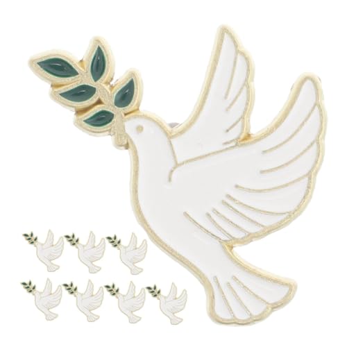 NIYANGLE Friedenstaube Anstecknadel 8 Stück Vogelbrosche Aus Legierung Symbol Für Und Harmonie Universelle Verwendung Für Männer Und Frauen Für Anzüge Pullover Und von NIYANGLE