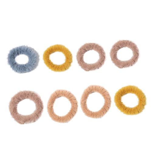 NIYANGLE 8 Stück Teiliges Haargummi Bunt Weiche Ponytail Holder aus Stoff Elastisch Haarschonend Vielseitig für Mädchen und Damen Haarbänder für Alltag Party und von NIYANGLE