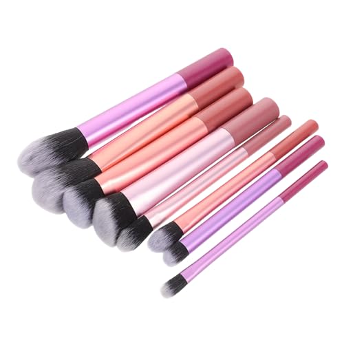 NIYANGLE 8 Stück Teiliges Make Up Pinsel Set mit Langen Ergonomischen Griffen Präzise Lidschatten und Rougepinsel Komfortabler Beauty Brush Kit für Natürliche Nahtlose Make Up Anwendung für von NIYANGLE