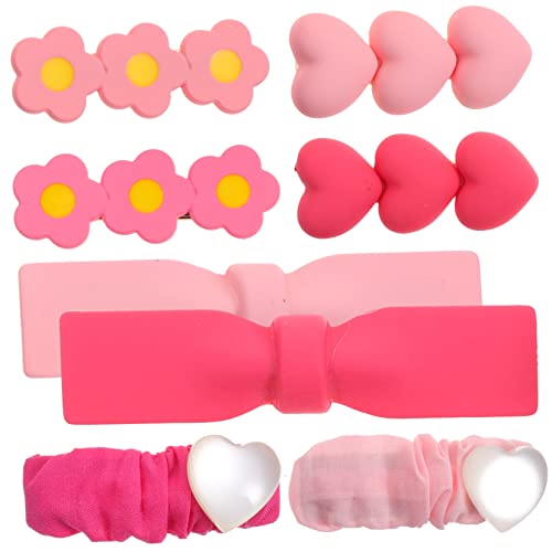 NIYANGLE 8 Stück Teiliges Niedliche Haarklammern für Mädchen Cartoon Stil mit Kaninchen Design für Kleinkinder für und Outfits von NIYANGLE