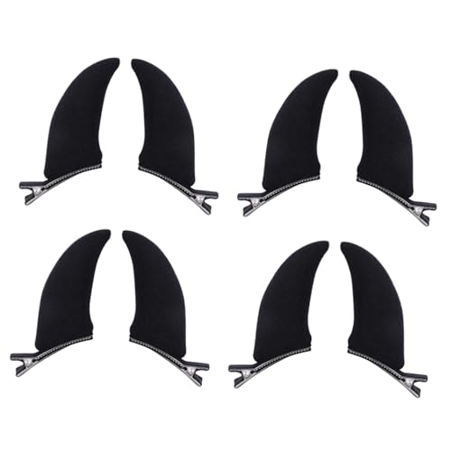 NIYANGLE 8stücke Halloween Teufel Haarschmuck Kreative Haarspangen Für Cosplay Maskerade Lustige Horn-haarklammern Für Partys Und Festivals von NIYANGLE
