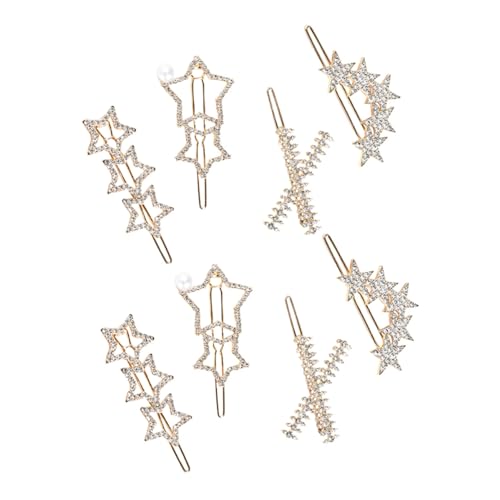 NIYANGLE 8stücke Kopfschmuck Für Damen Filigrane Bobby Pins Als Brautschmuck Zarte Haarspangen Mit Strass Für Hochzeiten Und Partys von NIYANGLE