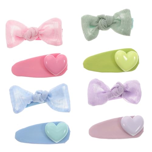 NIYANGLE 8stücke Mädchen-haarspangen Zufälligen Farben Süße Haarklammern Für Mädchen Für Täglichen Gebrauch Und Besondere Anlässe Wie Geburtstagsfeiern Und Cosplay von NIYANGLE