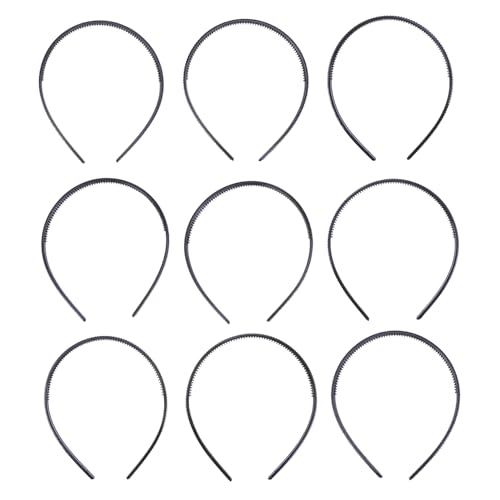 NIYANGLE 9stücke Strass Stirnband Rutsch Haarband Für Frauen Strass Haarband Frauen Kopfschmuck Mit Perlen Und Ketten Design Für Party Hochzeit Und Alltagskleidung von NIYANGLE