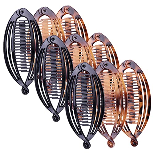 NIYANGLE 9stücke Banana-haarspangen Für Frauen Teiliges Harz Für Lockiges Und Glattes Haar Für Yoga Makeup Und Verschiedene Anlässe Rutschfeste Griff-technologie Für Dickes Und von NIYANGLE