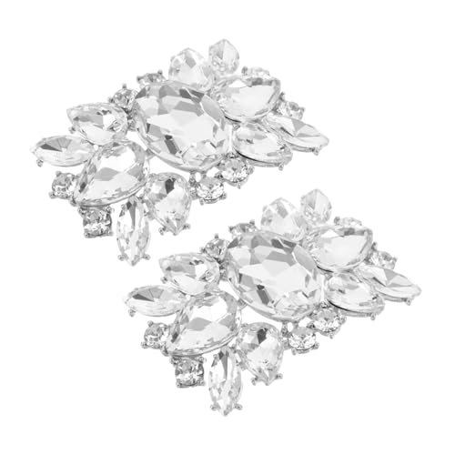 NIYANGLE Schuhschnallenclip Mit Strass Für Hochzeit Abnehmbar Schuhschnallenclips High Heel-schuhanhänger Schuhbroschenanhänger Schuhschmuck Für Frauen Und Mädchen von NIYANGLE