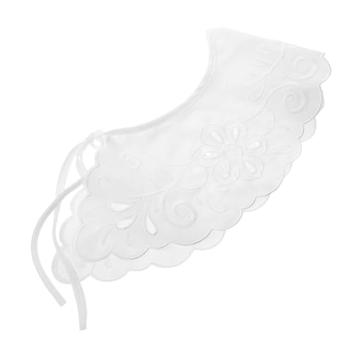 NIYANGLE Abnehmbarer Fake Kragen Modischer Vielseitiger Und Dekorativer Krageneinsatz Für Blusen Sweatshirts Und Kleider Design Mit Lochmuster Für von NIYANGLE