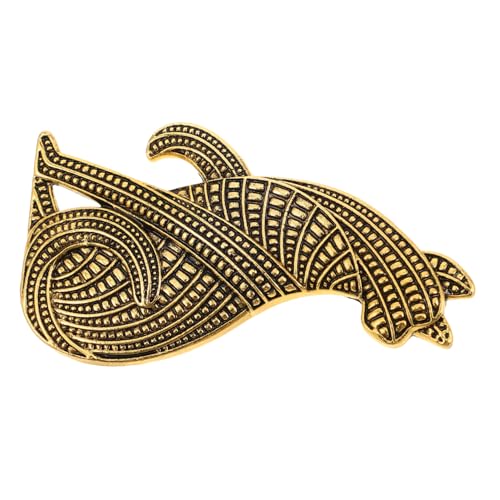 NIYANGLE Vintage Cat Brooch Pin Für Frauen Abstrakte Katzenbrosche Aus Legierung Stilvolles Accessoire Für Jacken Und Mäntel Für Partys Und Alltag von NIYANGLE