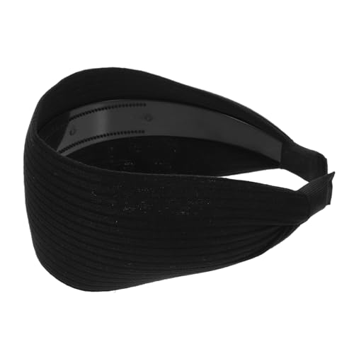 NIYANGLE Anti-Rutsch-Haarband frauen stirnband Haarbänder für Damen Spitze Frau Stirnband trendige Stirnbänder für Frauen Stirnbänder frauen Damenstirnbänder für das Haar Stricken Schwarz von NIYANGLE