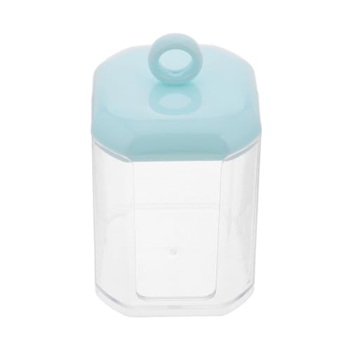 NIYANGLE Aufbewahrungskiste Wattestäbchenhalter Reisenbaumwatte -tupferhalter Wattebauschhalter Halterung Für Tupferhalter-Organizer Baumwollkugelbehälter Sky-Blue von NIYANGLE