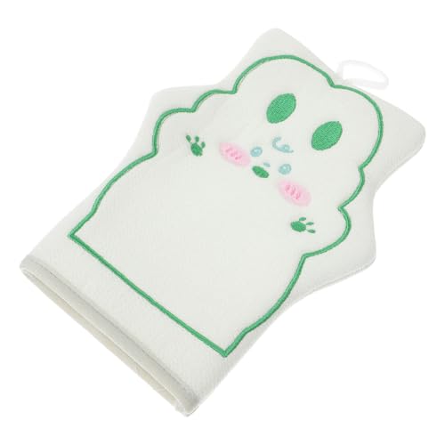 NIYANGLE Badetuch Peeling Mitt Peeling-tool Für Den Körper Peelingfäustlinge Zum Peeling-handschuh Hautreinigungsmittel Schrubbhandschuh Badehandschuhe Badhandschuhe Stoff Hellgrün von NIYANGLE