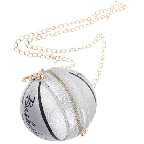 NIYANGLE Basketball Umhängetasche Pu Kette Stylische Handtasche Für Teenager Vielseitig Als Makeup Und Einkaufstasche Tragbar Für Alltag Und von NIYANGLE