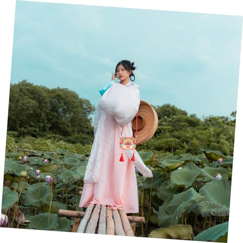 NIYANGLE Bestickte Crossbody Tasche mit Drachenmotiv Chinesischer Lunar Neujahrsstil Polyester Umhängetasche Damen Kosmetiktasche Teen Lippenstift Geldbörse Traditionelle Handtasche von NIYANGLE