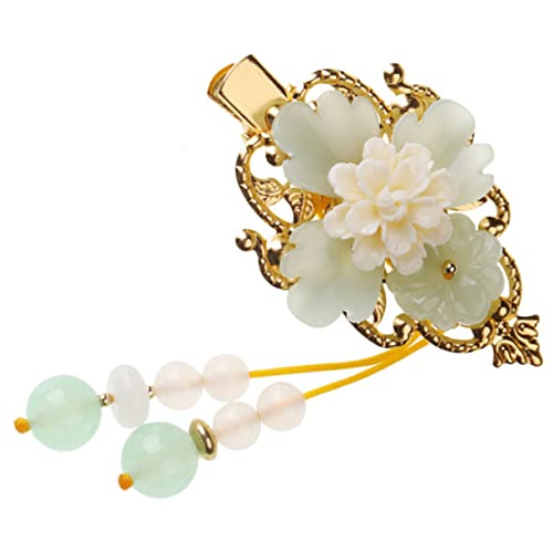 NIYANGLE Blume Haar Clips Vintage Damen Haarspangen mit Quaste Chinesischer Haarschmuck für Hochzeiten Partys und Besondere Anlässe von NIYANGLE
