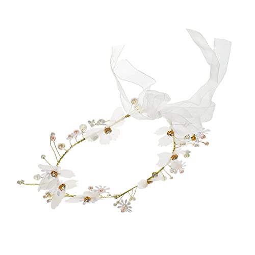 NIYANGLE Blumenkranz Für Mädchen Perlen-haarband Für Blumenmädchen Hochzeit Geburtstag Festliche Anlässe Elegantes Kopfschmuck-accessoire Mit Blüten Und Hochwertigen Materialien NIYANGLE Blumenkranz Für Mädchen Perlen-haarband Für Blumenmädchen Hochzeit Geburtstag Festliche Anlässe Elegantes Kopfschmuck-accessoire Mit Blüten Und Hochwertigen Materialien von NIYANGLE