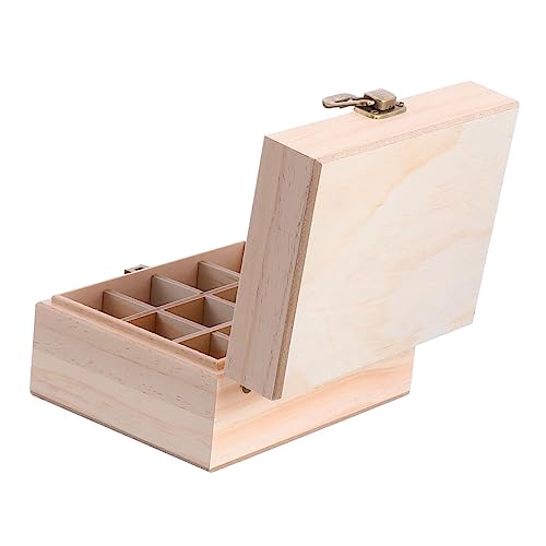 NIYANGLE Box Aromatherapie Öl Duft Flasche Container Ätherisches Öl Aromatherapie Flaschen Organizer Öle Tragetasche Holz von NIYANGLE