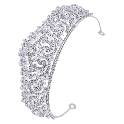NIYANGLE Braut Tiara Krone Haarschmuck für Damen Hochzeitsaccessoire mit Funkelnden Strasssteinen für Hochzeit Party Fotoshootings und Mehr von NIYANGLE