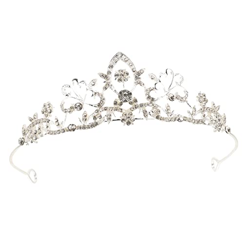 NIYANGLE Braut Tiara Strasskrone Haarband Hochzeit Kopfschmuck für Bräute Haaraccessoires für Besondere Anlässe und Partys für Feierlichkeiten und Fotoshootings von NIYANGLE