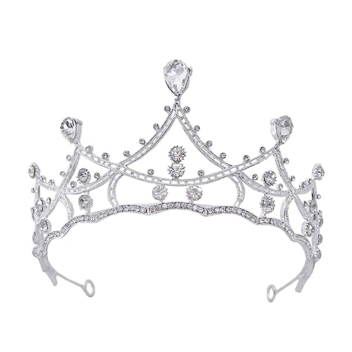 NIYANGLE Braut Tiara Wasserstrahl Haarschmuck Damen Strass Elegant Flexibel Passend Hochzeit Party Festliche Anlässe von NIYANGLE