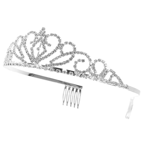 NIYANGLE Brautkrone Tiara Haarschmuck Hochzeit mit Design für Hochzeiten Geburtstagsfeiern und Abschlussbälle Festliche Damen Deko für Besondere Anlässe von NIYANGLE
