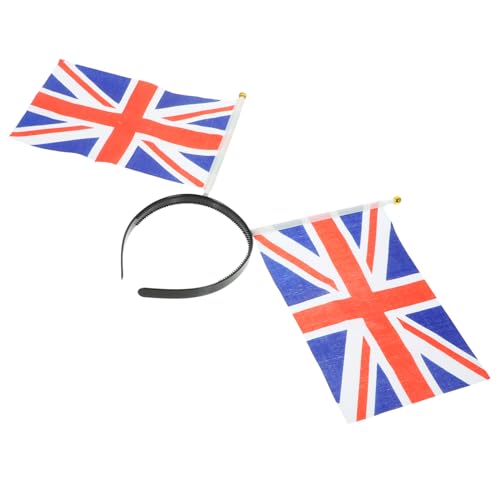 NIYANGLE Britische Flagge Festival Haarreifen Elegantes Kopfschmuck Für Feierlichkeiten Für Maskeraden Und Partys Farbintensiv Und Witzig Dekoratives Accessoire Für Festlichkeiten von NIYANGLE