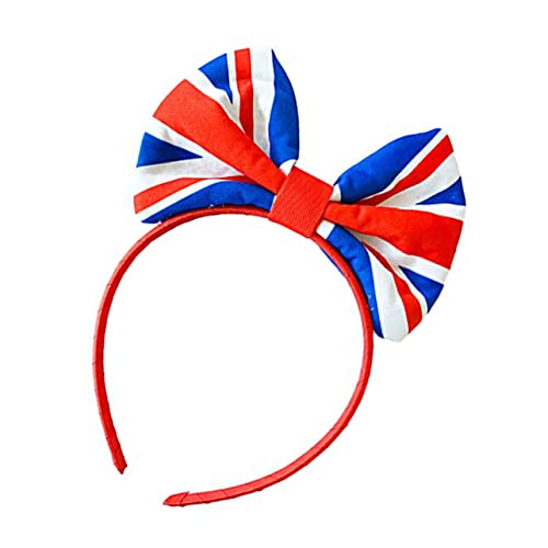 NIYANGLE British Flag Haarband Mit Schleife Für Mädchen Festliche Kopfbedeckung Für Partys Und Festivals Patriotische Haaraccessoires Bunten Farben von NIYANGLE