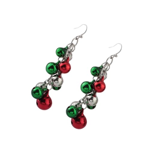 NIYANGLE Bunte Jingle Bell Ohrringe Weihnachtsfest Tropfenohrringe Glöckchen Schmuck Damen Geburtstag Party Zubehör NIYANGLE Bunte Jingle Bell Ohrringe Weihnachtsfest Tropfenohrringe Glöckchen Schmuck Damen Geburtstag Party Zubehör von NIYANGLE