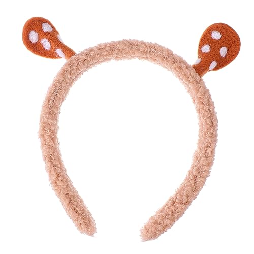 NIYANGLE Cartoon Geweih Haarschmuck Für Mädchen Verstellbarer Weihnachts Haarreif Filz Festliches Accessoire Für Partys Und Cosplay Niedliches Design Für Unvergessliche Feiertage von NIYANGLE