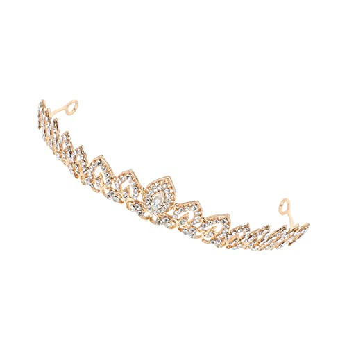 NIYANGLE Charming Braut Tiara aus Langlebiger Legierung mit Funkelnden Kristallen Eleganter Haarschmuck für Hochzeit Braut und Festliche Anlässe Einfach zu Tragen und Gestaltet von NIYANGLE