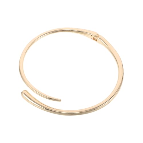 NIYANGLE Klobiger Choker Für Damen Runde Offene Halskette Minimalistischer Stil Trendiger Schmuck Mit Federverschluss Langlebiges Metall Passend Für Legere Und Formelle Anlässe von NIYANGLE