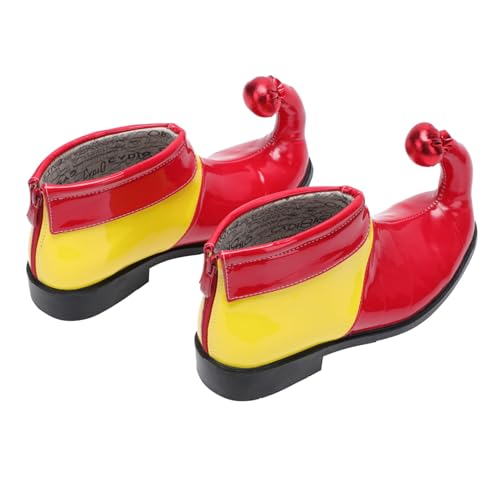 NIYANGLE Clown Kostümschuhe aus PU Verstellbar Langlebig für Karneval Halloween Karneval Fasching Party Erwachsene Lustige Cosplay Accessoires und Dekorativ Zufällige Farbe von NIYANGLE