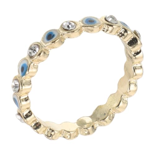 NIYANGLE Dämonenauge Ring Augenringe für Frauen Dämonenaugenring Böser Blick Fingerring Blauer böser Blickring schmuck für frauen Punkfingerringe Halloween-Fingerring Metall von NIYANGLE