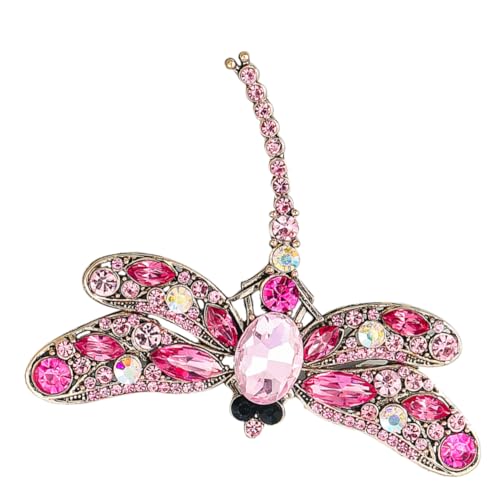 NIYANGLE Damen Brosche Anstecknadel mit Funkelnden Kristallen Libellen Design Modisches Schmuckaccessoire für Kleidung Vielseitiger Ansteck Pin für Anzüge und Blusen von NIYANGLE