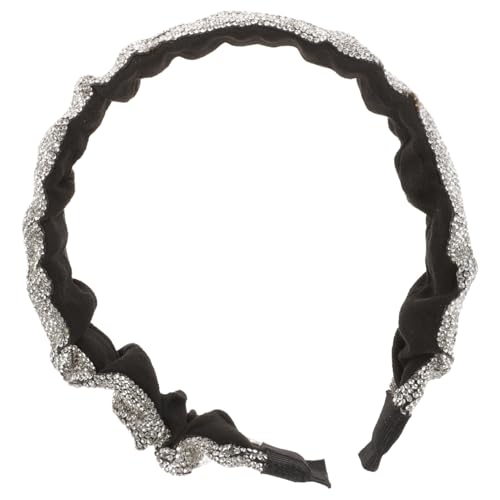 NIYANGLE Haarschmuck Breiter Haarreif Mit Strasssteinen Stirnband Für Partys Und Besondere Anlässe Modischer Kopfschmuck Für Look von NIYANGLE