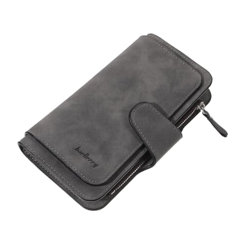 NIYANGLE Lange Geldbörse Für Damen Mit Druckknopfverschluss Und Reißverschlusstasche Geruchsneutral Robust Und Leicht Tragbar Für Kleingeld Scheine Und Schlüssel von NIYANGLE