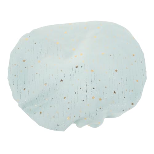 NIYANGLE Doppellagige Wasserdichte Duschhaube Für Frauen Wiederverwendbare Badekappe Aus Polyester-baumwoll-mischung Elastisch Für Haartypen Und Längen Für Dusche Und Bad von NIYANGLE