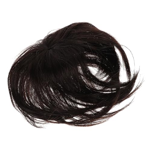 NIYANGLE Hair Topper Für Frauen Echthaar-wiglet Zum Abdecken Von Grauen Haaren Dünnem Haar Einfache Anwendung Tiefbraun Für Einen Natürlichen Look Und Perfekten Tragekomfort von NIYANGLE