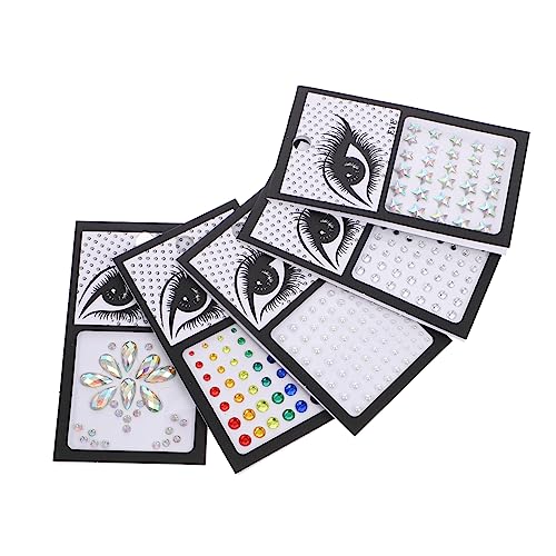 NIYANGLE Edelsteine Für Make up 5 Blätter Selbstklebende Strasssteine Für Augen Und Gesicht Wasserfeste Juwelen Aufkleber Für Festivals Und Partys Wiederverwendbare Glitzersteine in NIYANGLE Edelsteine Für Make up 5 Blätter Selbstklebende Strasssteine Für Augen Und Gesicht Wasserfeste Juwelen Aufkleber Für Festivals Und Partys Wiederverwendbare Glitzersteine in von NIYANGLE