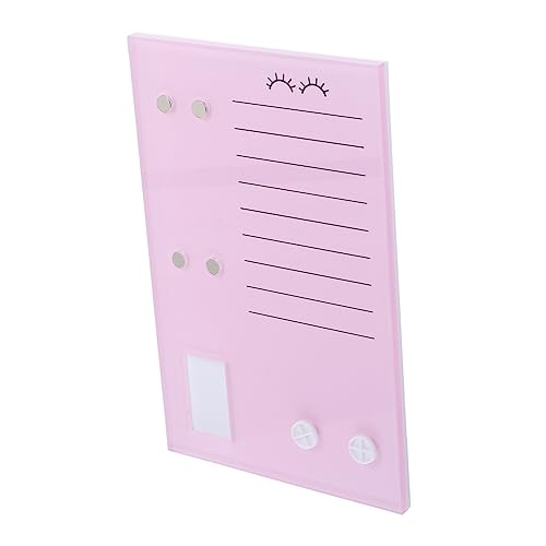 NIYANGLE Eyelash Organizer aus Acryl Wimpernverlängerungsplatte mit Magnetischer Saugnapf und für Pinzetten für Profis und Tragbar und Benutzerfreundlich für Zuhause und Unterwegs von NIYANGLE