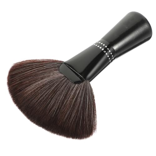 NIYANGLE Fächerförmiger Make Up Pinsel aus Acryl Strasslegierung mit Nylonborsten Vielseitig Einsetzbar für Grundierung und Gesichtspuder Make Up Werkzeug für Damen von NIYANGLE